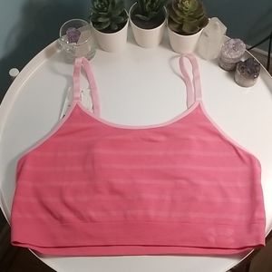 Under armour pink seamless bralette XL NWT